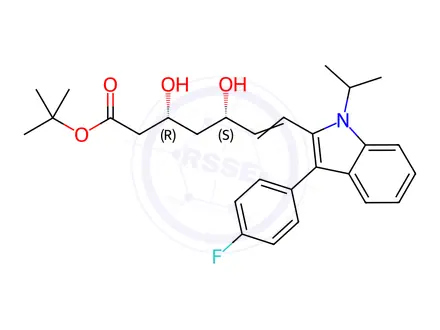 Chemical structure of Fluvastatin USP Related Compound B