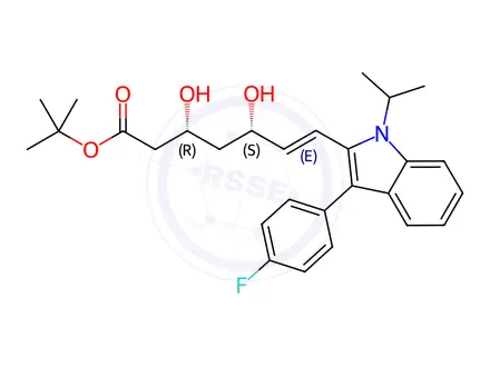 Chemical structure of Fluvastatin EP Impurity B