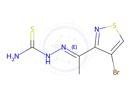 Chemical structure of Methyl(4-bromo-3-isothiazolyl) ketone thiosemicarbazone