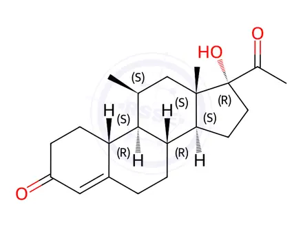 Chemical structure of Progesterone Impurity 173