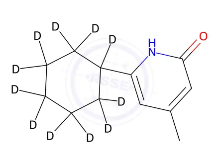 Chemical structure of Ciclopirox Impurity 3-d11 (Ciclopirox EP Impurity C-d11)