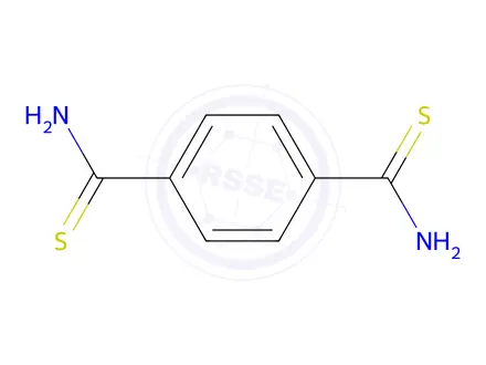 Chemical structure of Benzene-1,4-dithiocarboxamide, 97%