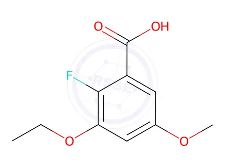 Chemical structure of 3-Ethoxy-2-fluoro-5-methoxybenzoic acid