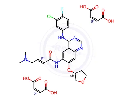 Chemical structure of Afatinib (diMaleate)