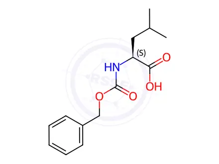 Chemical structure of CBZ-L-Leucine