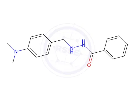 Chemical structure of BENZOIC ACID, 2-(p-(DIMETHYLAMINO)BENZYL)HYDRAZIDE