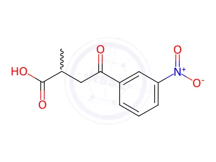 Chemical structure of 2-Methyl-4-(3-nitrophenyl)-4-oxobutyric acid