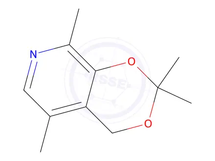 Chemical structure of 4H-1,3-Dioxino[4,5-c]pyridine,2,2,5,8-tetramethyl-(9CI)