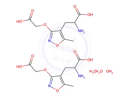 Chemical structure of (r,s)-2-Amino-3-[3-(carboxymethoxy)-5-methyl-isoxazol-4-yl]propionic Acid Sesquihydrate