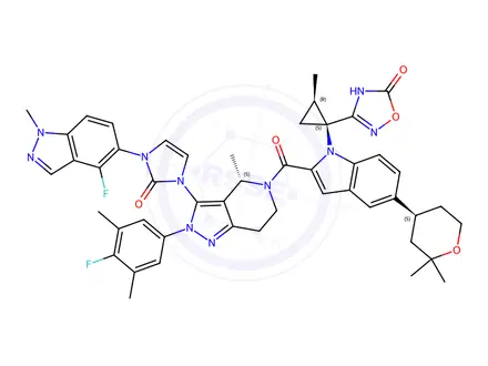 Chemical structure of Orforglipron Impurity 91