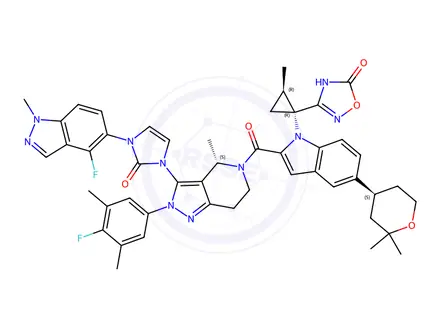 Chemical structure of Orforglipron Impurity 87
