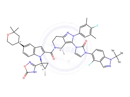 Chemical structure of Orforglipron-d3