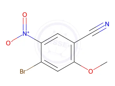 Chemical structure of 4-Bromo-2-methoxy-5-nitrobenzonitrile