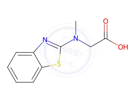 Chemical structure of 2-[(1,3-Benzothiazol-2-yl)(methyl)amino]acetic acid