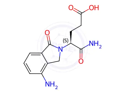 Chemical structure of (S)-5-Amino-4-(4-amino-1-oxoisoindolin-2-yl)-5-oxopentanoic Acid