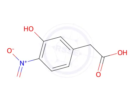 Chemical structure of 2-(3-HYDROXY-4-NITROPHENYL)ACETIC ACID