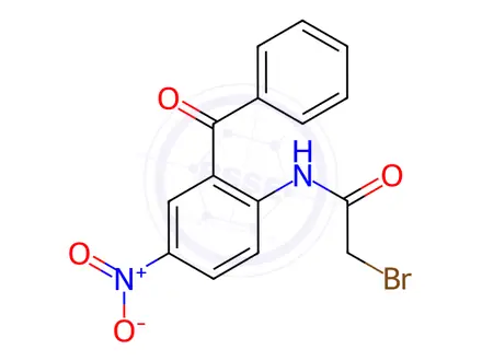 Chemical structure of Nitrazepam EP Impurity C