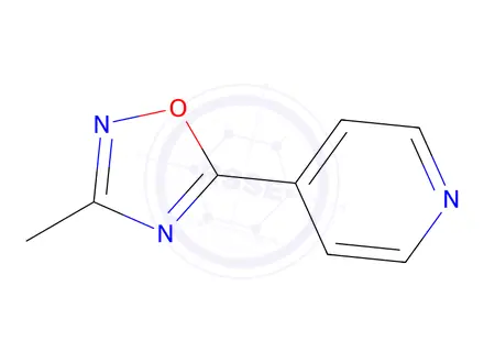 Chemical structure of 4-(3-methyl-1,2,4-oxadiazol-5-yl)pyridine