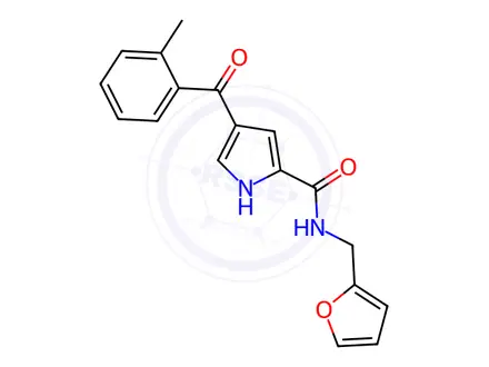 Chemical structure of N-[(Furan-2-yl)methyl]-4-(2-methylbenzoyl)-1H-pyrrole-2-carboxamide