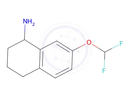 Chemical structure of 7-(Difluoromethoxy)-1,2,3,4-tetrahydronaphthalen-1-amine