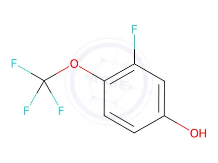 Chemical structure of 3-Fluoro-4-(trifluoromethoxy)phenol