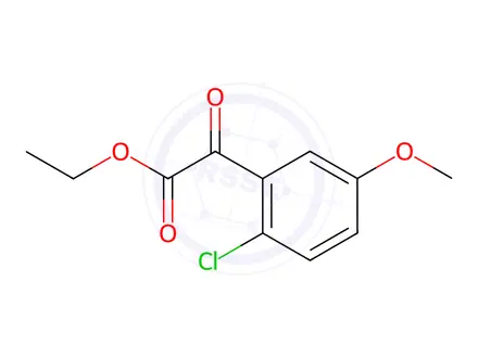 Chemical structure of Ethyl 2-(2-chloro-5-methoxyphenyl)-2-oxoacetate