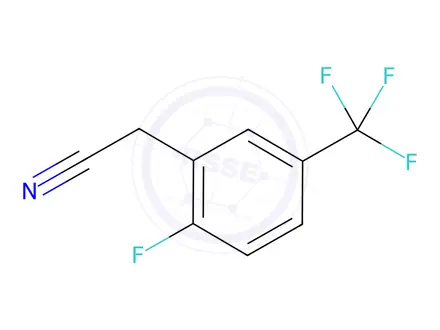 Chemical structure of 2-Fluoro-5-(trifluoromethyl)phenylacetonitrile