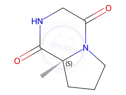 Chemical structure of (S)-8a-Methylhexahydropyrrolo[1,2-a]pyrazine-1,4-dione