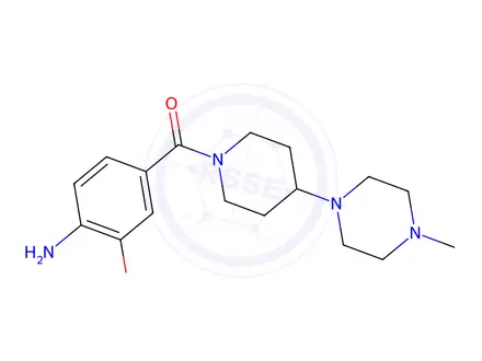 Chemical structure of (4-aMino-3-ethoxyphenyl)(4-(4-Methylpiperazin-1-yl)piperidin-1-yl)Methanone