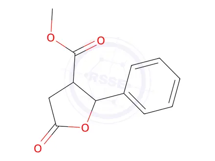 Chemical structure of Methyl 5-oxo-2-phenyltetrahydrofuran-2-carboxylate
