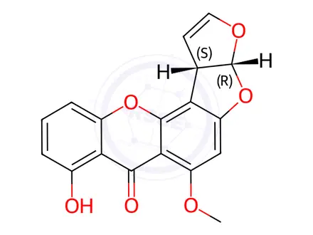 Chemical structure of Sterigmatocystin