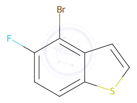 Chemical structure of 4-bromo-5-fluoro-1-benzothiophene