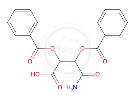 Chemical structure of 4-Amino-2,3-bis(benzoyloxy)-4-oxobutanoic acid