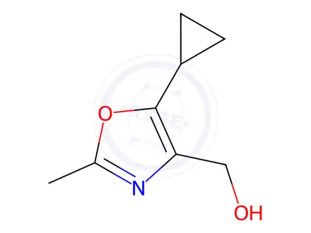 Chemical structure of (5-Cyclopropyl-2-methyloxazol-4-yl)methanol