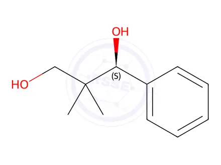 Chemical structure of (1S)-2,2-dimethyl-1-phenylpropane-1,3-diol