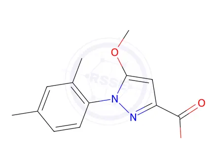 Chemical structure of 1-(2,4-Dimethylphenyl)-5-methoxy-1H-pyrazole-3-carboxylic acid