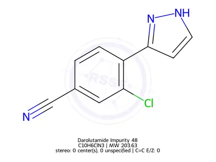 Chemical structure of Darolutamide Impurity 74