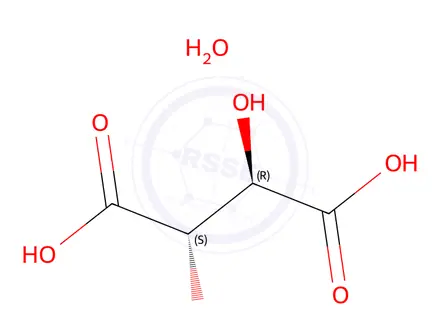 Chemical structure of Mesotartaric Acid Monohydrate