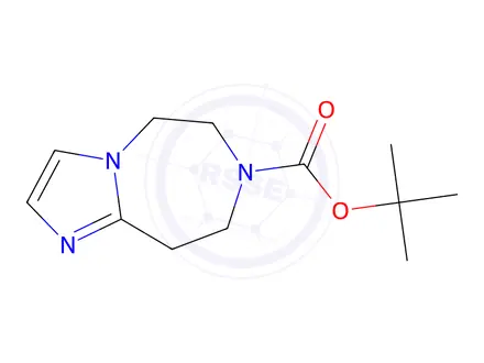 Chemical structure of tert-butyl 5,6,8,9-tetrahydroimidazo[1,2-d][1,4]diazepine-7-carboxylate