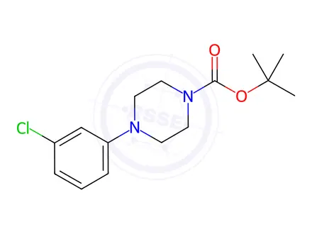 Chemical structure of tert-Butyl 4-(3-chlorophenyl)piperazine-1-carboxylate