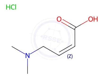 Chemical structure of Afatinib Dimaleate Impurity 178 Hydrochloride