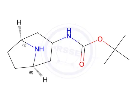 Chemical structure of endo-3-Boc-aminotropane