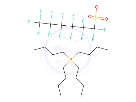 Chemical structure of Tetrabutylphosphonium perfluorohexane sulfonate (PFHxS-P (C4H9)4))