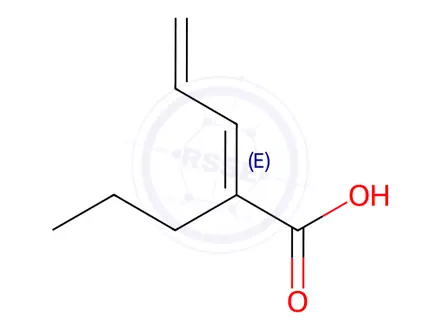 Chemical structure of 2-Propyl-penta-2,4-dienoic acid ethyl ester