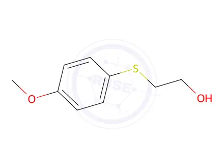 Chemical structure of Ethanol, 2-[(4-methoxyphenyl)thio]-