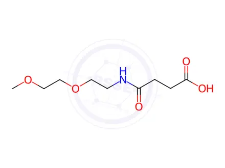 Chemical structure of O-[2-(3-Succinylamino)ethyl]-O'-methyl-polyethylene Glycol