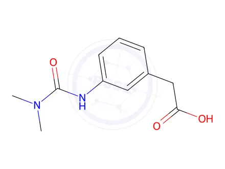 Chemical structure of 2-(3-(3,3-Dimethylureido)phenyl)acetic acid