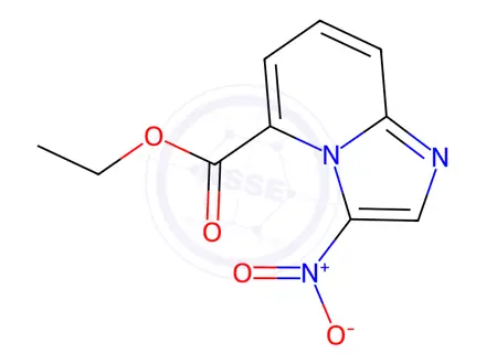 Chemical structure of 3-Nitro-imidazo[1,2-a]pyridine-5-carboxylic acid ethyl ester