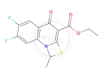 Chemical structure of Ethyl 6,7-difluoro-1-methyl-4-oxo-4H-[1,3]thiazeto[3,2-a]quinoline-3-carboxylate