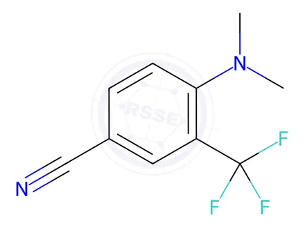 Chemical structure of 4-(dimethylamino)-3-(trifluoromethyl)benzonitrile